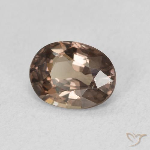 Granato cangiante Marrone scuro naturale da 1.13 ct, Ovale, VVS-VS