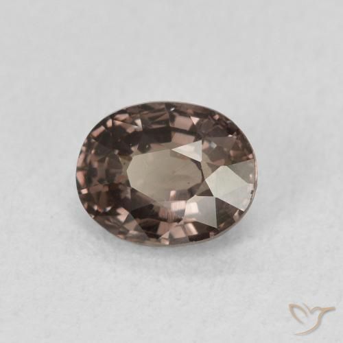 Granato cangiante Marrone scuro naturale da 1.07 ct, Ovale, VVS-VS
