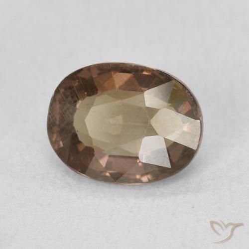 Granato cangiante Marrone scuro naturale da 1.32 ct, Ovale, VVS-VS
