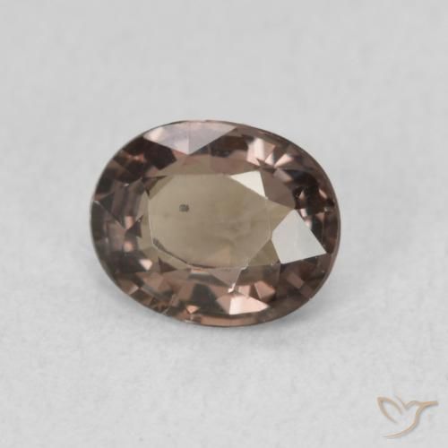 Granato cangiante Marrone scuro naturale da 1.02 ct, Ovale, VVS-VS