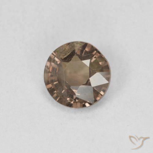 Granato cangiante Marrone caldo naturale da 0.79 ct, Rotondo, VS