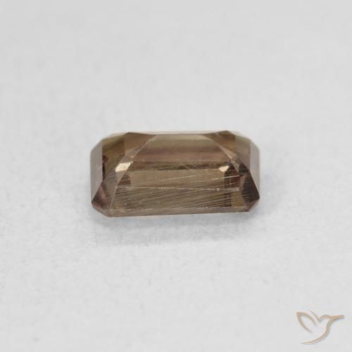 Granato cangiante Marrone scuro naturale da 0.91 ct, Ottagonale / Taglio smeraldo, VS