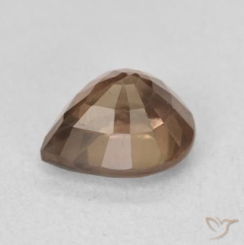 Granato cangiante Marrone scuro naturale da 1.37 ct, Forma a pera, VS