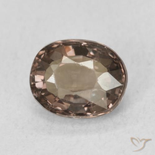 Granato cangiante marrone pecan naturale da 0.96 ct, Ovale, VVS