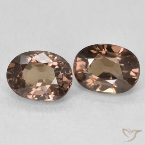 Gemme di Granato cangiante Marrone Chiaro Medio naturale da 2.84 ct, Ovale, VVS-VS