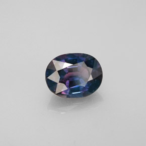 Zaffiro cangiante naturale multicolore da 1,52 ct, taglio ovale, VS