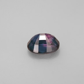 Zaffiro cangiante naturale multicolore da 1,52 ct, taglio ovale, VS