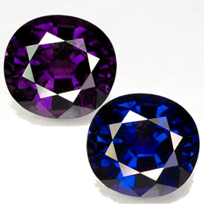 Zaffiro cangiante naturale multicolore da 1,53 ct, taglio a cuscino, VS