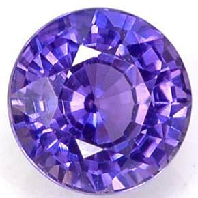 Zaffiro cangiante Multicolore naturale da 0.58 ct, Taglio rotondo, VS