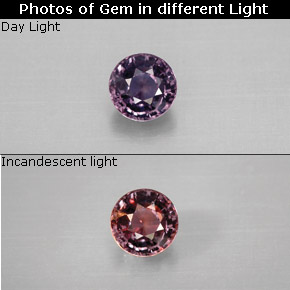 Zaffiro cangiante Multicolore naturale da 0.69 ct, Taglio rotondo, VVS-VS