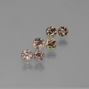 Gemme di zaffiro cangiante multicolore naturale da  ct, taglio rotondo, VS