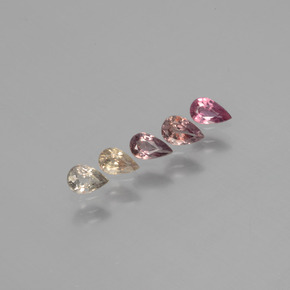 Gemme di Zaffiro cangiante Multicolore naturale da  ct, Forma a pera, VS