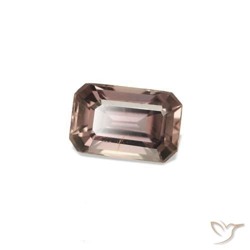 Zaffiro cangiante Marrone Chiaro Medio naturale da 0.19 ct, Ottagonale / Taglio smeraldo, VS