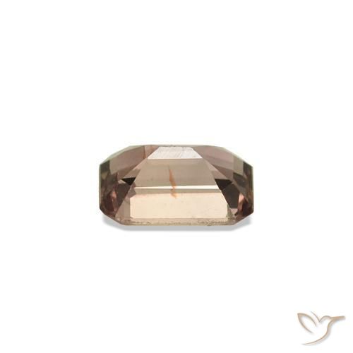 Zaffiro cangiante Marrone Chiaro Medio naturale da 0.19 ct, Ottagonale / Taglio smeraldo, VS