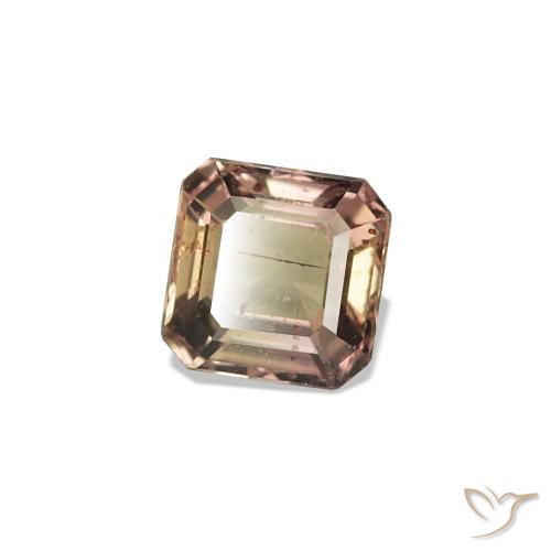 Zaffiro cangiante Marrone Chiaro Medio naturale da 0.36 ct, Ottagonale / Taglio smeraldo, VS
