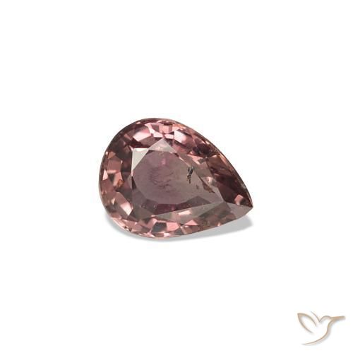 Zaffiro cangiante Marrone Chiaro Medio naturale da 0.27 ct, Forma a pera, VS