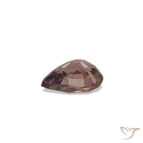 Zaffiro cangiante Marrone Chiaro Medio naturale da 0.27 ct, Forma a pera, VS