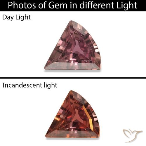 0.17ct Marrone medio Zaffiro cangiante, Taglio a fantasia, VVS