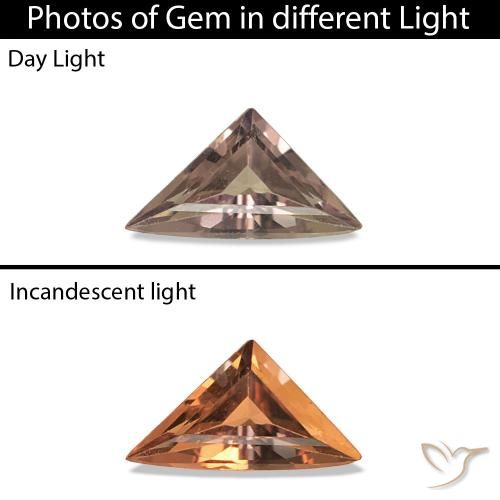 0.21ct Marrone Chiaro Medio Zaffiro cangiante, Taglio a fantasia, VVS