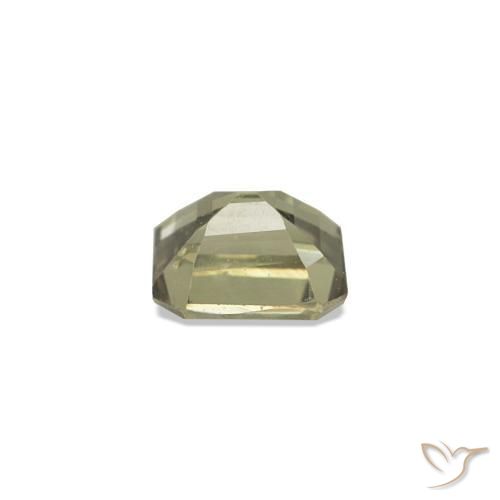 Zaffiro cangiante Giallo chiaro naturale da 0.33 ct, Taglio smeraldo, VVS