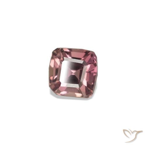 Zaffiro cangiante Marrone Chiaro Medio naturale da 0.12 ct, Taglio smeraldo, VVS