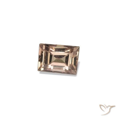 Zaffiro cangiante Marrone Chiaro Medio naturale da 0.13 ct, Taglio a baguette, VVS