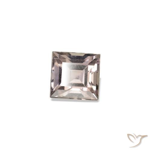 Zaffiro cangiante Warm Reddish Grey naturale da 0.16 ct, Quadrato, VVS