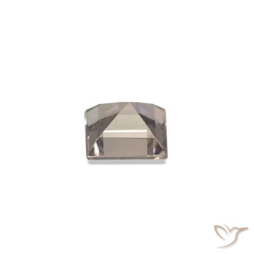 Zaffiro cangiante Warm Reddish Grey naturale da 0.16 ct, Quadrato, VVS
