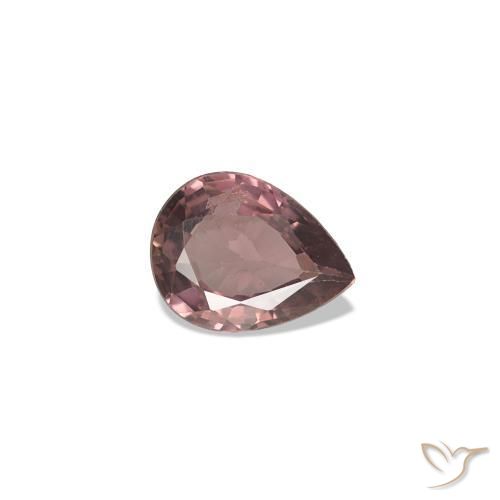 Zaffiro cangiante Rosa intenso rosa naturale da 0.28 ct, Forma a pera, VVS