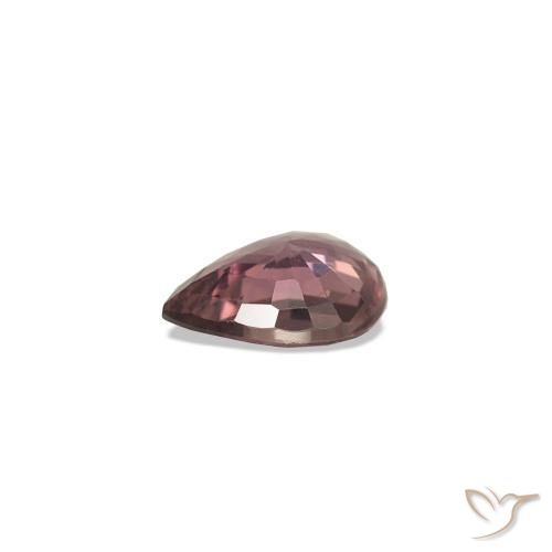 Zaffiro cangiante Rosa intenso rosa naturale da 0.28 ct, Forma a pera, VVS