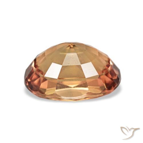 Zaffiro cangiante naturale marrone da 1,45 ct, taglio ovale, VVS
