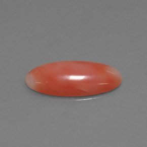 Corallo naturale rosa da 2,03 ct, taglio ovale, opaco