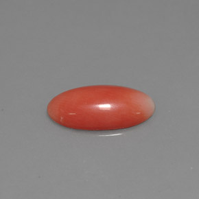 Corallo naturale rosa da 1,69 ct, taglio ovale, opaco