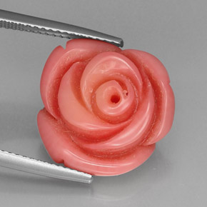 Corallo Color salmone naturale da 12.20 ct, Forma fantasia, Opaco