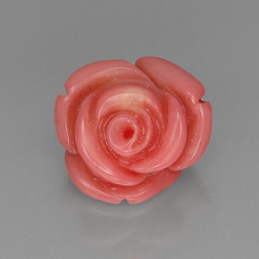 Corallo naturale rosa da 10,17 ct, forma fantasia, opaco