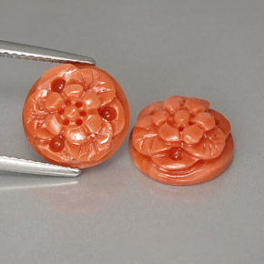 Corallo naturale rosa da  ct, forma fantasia, opaco