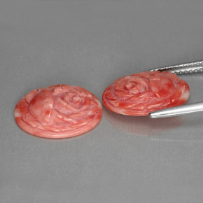 Gemme di Corallo Color salmone naturale da  ct, Forma fantasia, Opaco