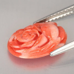 Corallo Color salmone naturale da 2.36 ct, Forma fantasia, Opaco