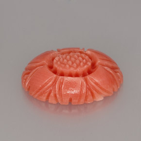 Corallo naturale rosa da 3,32 ct, forma fantasia, opaco