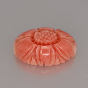 Corallo naturale rosa da 4,16 ct, forma fantasia, opaco