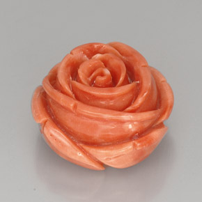 Corallo naturale rosa da 40,94 ct, forma fantasia, opaco