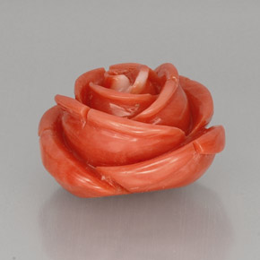 Corallo naturale rosa da 22,75 ct, forma fantasia, opaco
