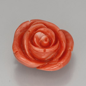 Corallo naturale rosa da 22,75 ct, forma fantasia, opaco