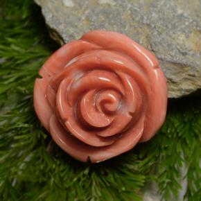 Corallo naturale rosa da 23,75 ct, forma fantasia, opaco
