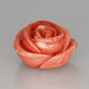 Corallo Color salmone naturale da 21.52 ct, Forma fantasia, Opaco