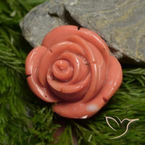 Corallo Rosa salmone intenso naturale da 18.78 ct, Taglio a fantasia, Opaco