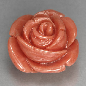 Corallo naturale rosa da 10,23 ct, forma fantasia, opaco