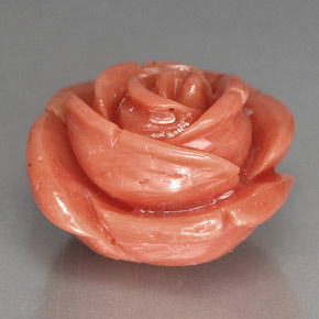 Corallo naturale rosa da 10,23 ct, forma fantasia, opaco