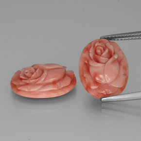 Corallo naturale rosa da  ct, forma fantasia, opaco