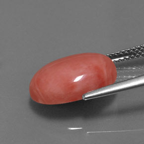 Corallo Color salmone naturale da 4.53 ct, Taglio ovale, Opaco